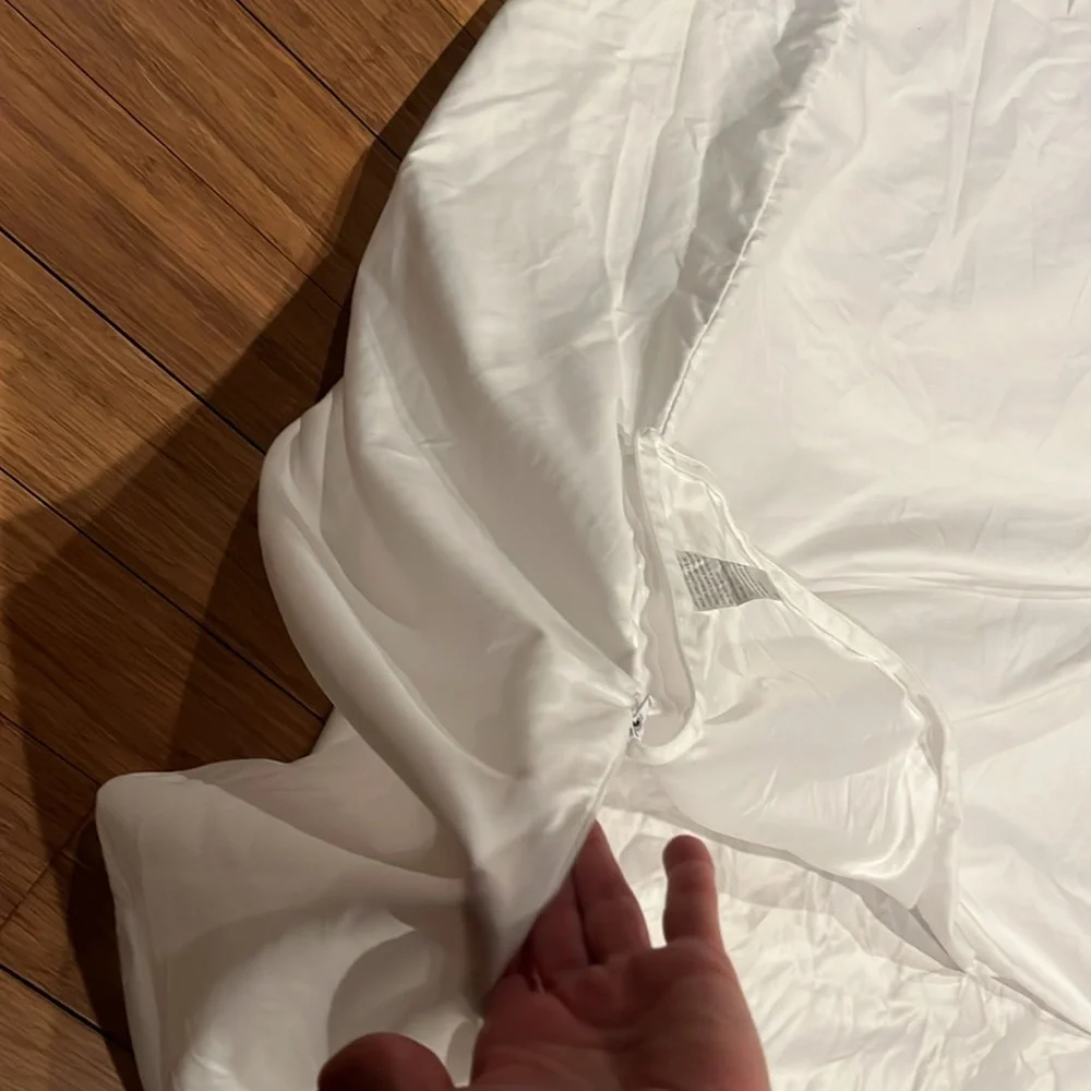 Serta WHITE FULL SIZE Bed Mattress COVER,  ZIP pocket closure,  polyester,  NEW